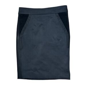 Gucci NWT Women's Black Ribbed Pockets Back Buttons Skirt Size 40 Italy $875